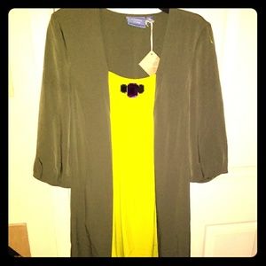 Vera Wang, Beautiful Olive Dress!  A Must Have!